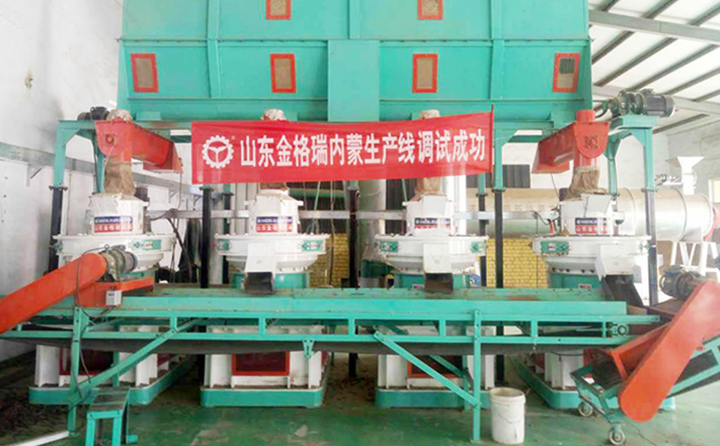 内蒙古秸秆颗粒机使用现场