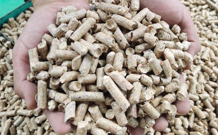秸秆、锯末、废木头等加工成颗粒状的生物质燃料